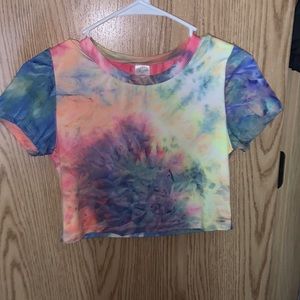 Tie dye cropped top